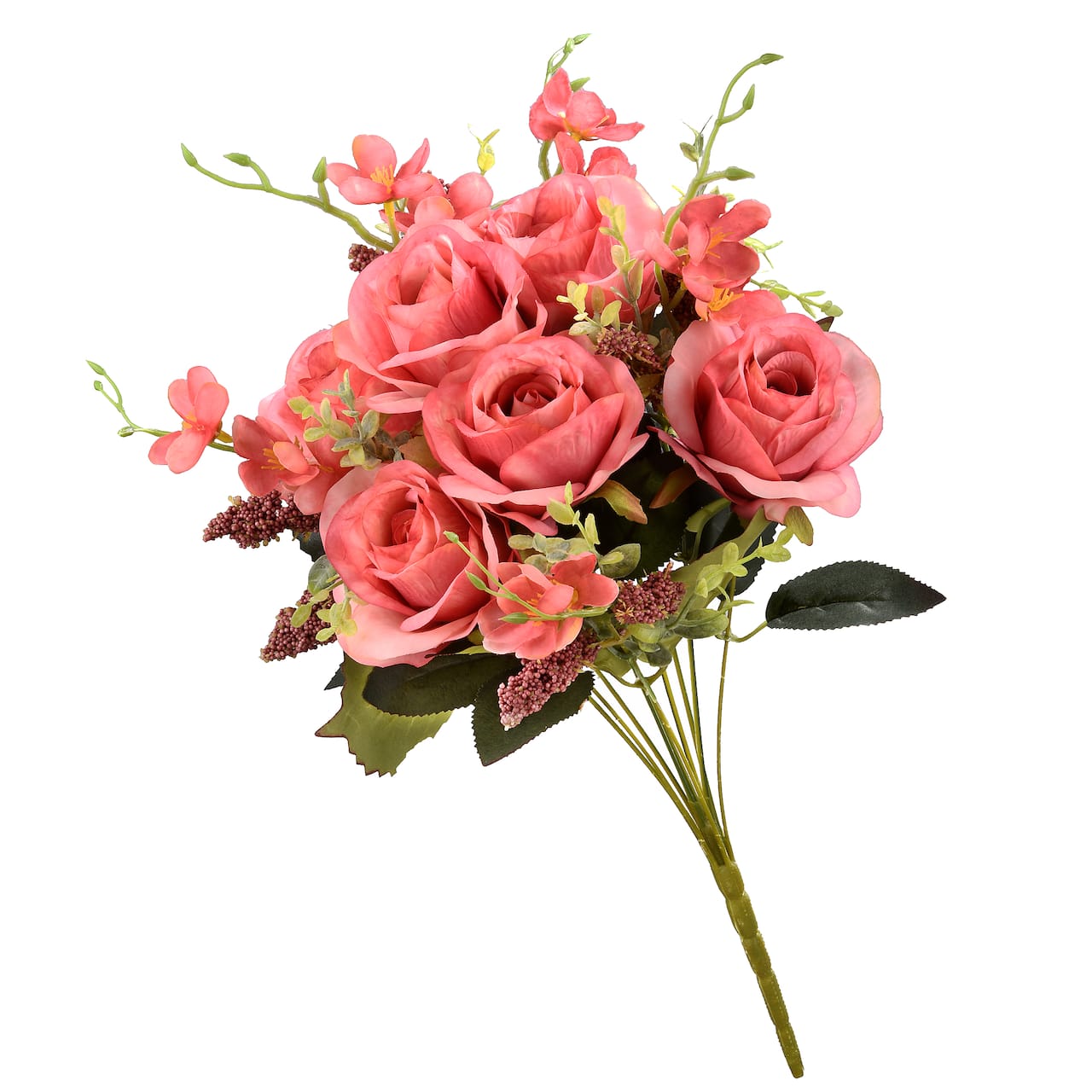 Pink Rose & Mini Flower Bundle